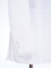 Women's White Linen Custom Pant Suit