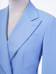 Powder Blue Super120 Women's Custom Pant Suit