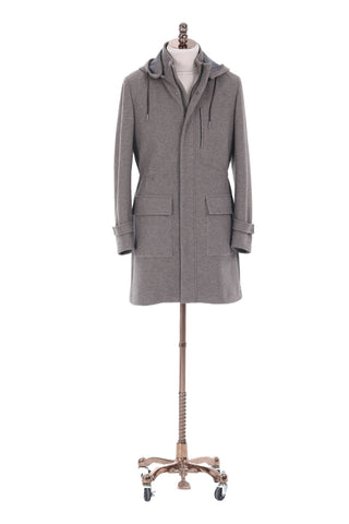 Men's Hooded Custom Overcoat