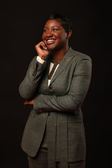 Women's Custom Pant Suit - Green Glen Plaid 100% Wool