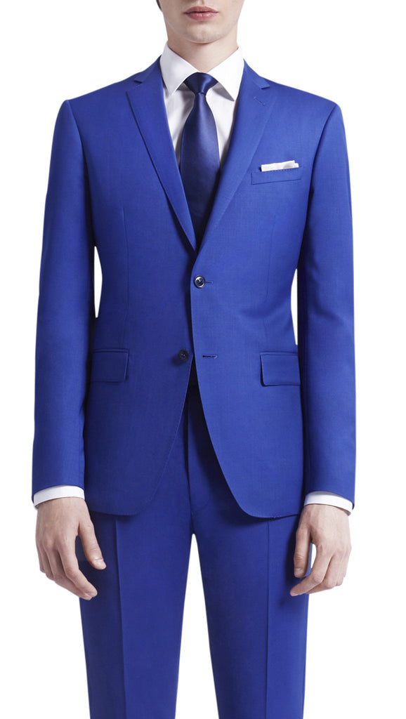 Blue - Super 120s, 100%  Wool