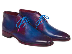 Paul Parkman Men's Chukka Boots, Blue & Purple