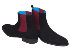 Paul Parkman Men's Black Suede Chelsea Boots