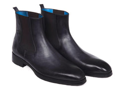 Paul Parkman Black & Gray Chelsea Boots
