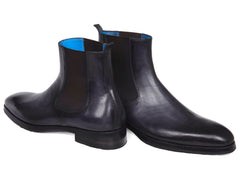 Paul Parkman Black & Gray Chelsea Boots