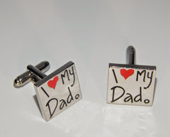 "I Love My Dad" Cuff Links