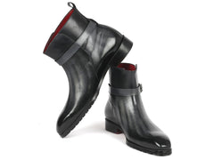 Paul Parkman Men's Gray Patina Jodhpur Boots