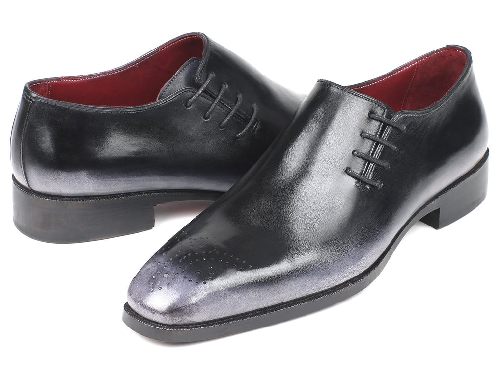 Paul Parkman Side Lace Oxfords Gray Burnished