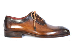 Paul Parkman Men's Brown & Camel Medallion Toe Oxfords