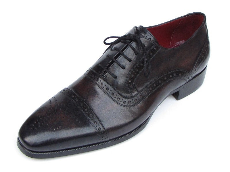 Paul Parkman Men's Captoe Oxfords - Bronze & Black Shoes