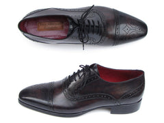 Paul Parkman Men's Captoe Oxfords - Bronze & Black Shoes