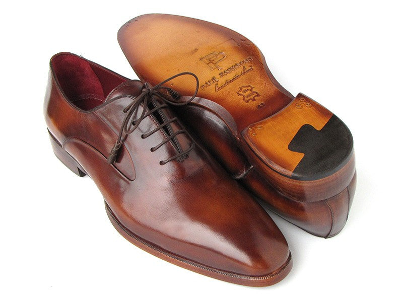 Paul Parkman Men's Plain Toe Brown Calfskin Oxfords