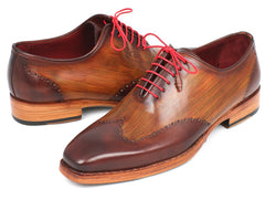 Paul Parkman Men's Wingtip Oxford Goodyear Welted Brown & Camel