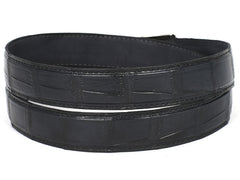 Paul Parkman Men's Genuine Crocodile Belt, Black