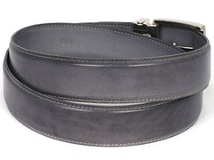 Paul Parkman Men's Leather Belt Hand-Painted Gray