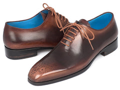 Paul Parkman Men's Camel & Brown Wholecut Oxfords
