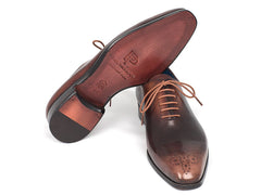 Paul Parkman Men's Camel & Brown Wholecut Oxfords