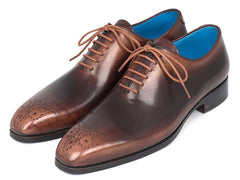 Paul Parkman Men's Camel & Brown Wholecut Oxfords