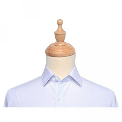 Light Blue Stripes Custom Shirt Fabric - 100% Cotton