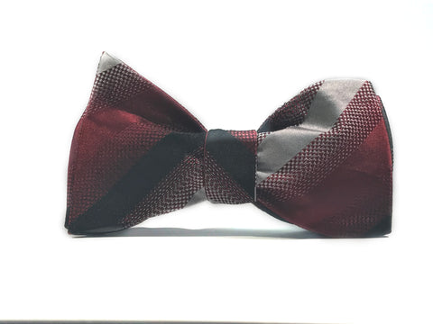 The Wine Cellar, 100% Silk Woven Bow Tie (Self Tie)