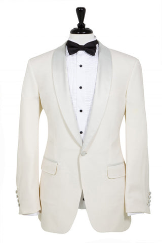 Ivory Dinner Jacket - Super 100s, 100% Wool