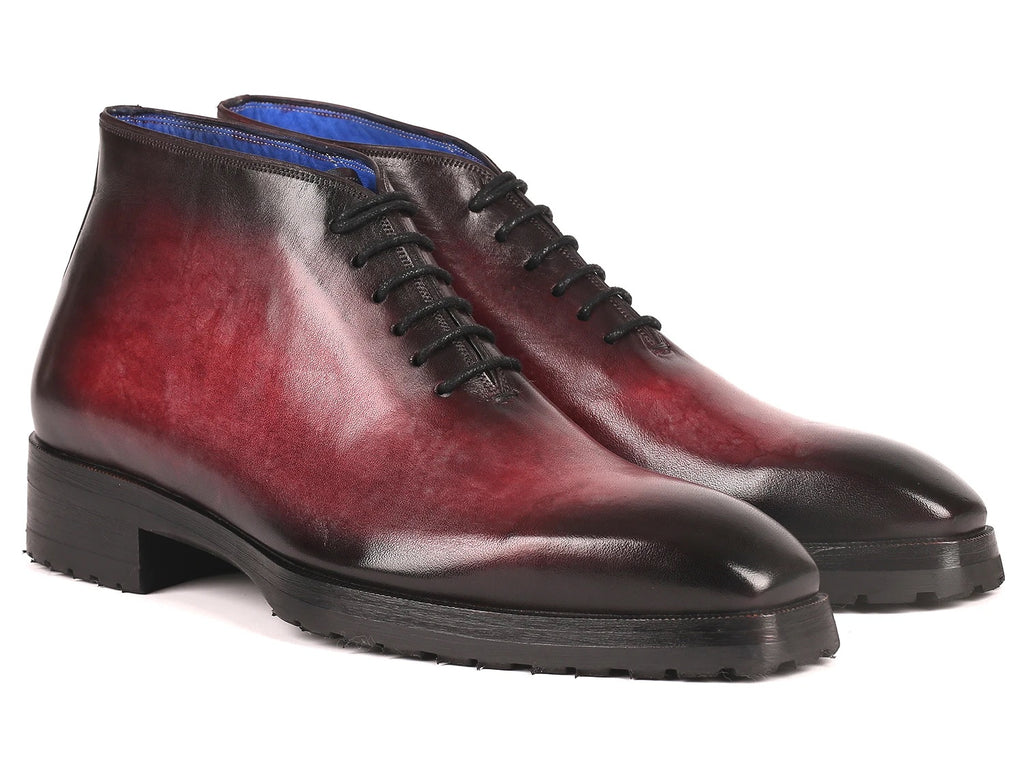 Paul Parkman Men's Bordeaux Leather Ankle Boots