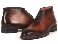 Paul Parkman Men's Brown Leather Ankle Boots