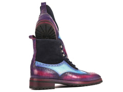 Paul Parkman Men's Three-Tone Wingtip Boots