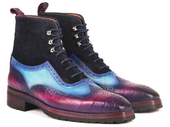 Paul Parkman Men's Three-Tone Wingtip Boots