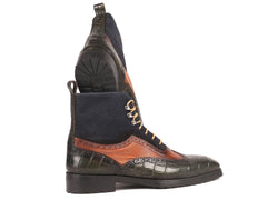 Paul Parkman Men's Three-Tone Wingtip Boots
