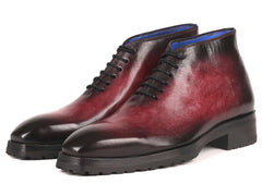 Paul Parkman Men's Bordeaux Leather Ankle Boots