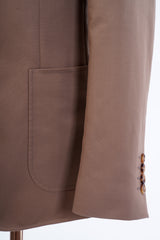 Brown - 100% Cotton, Custom Suit