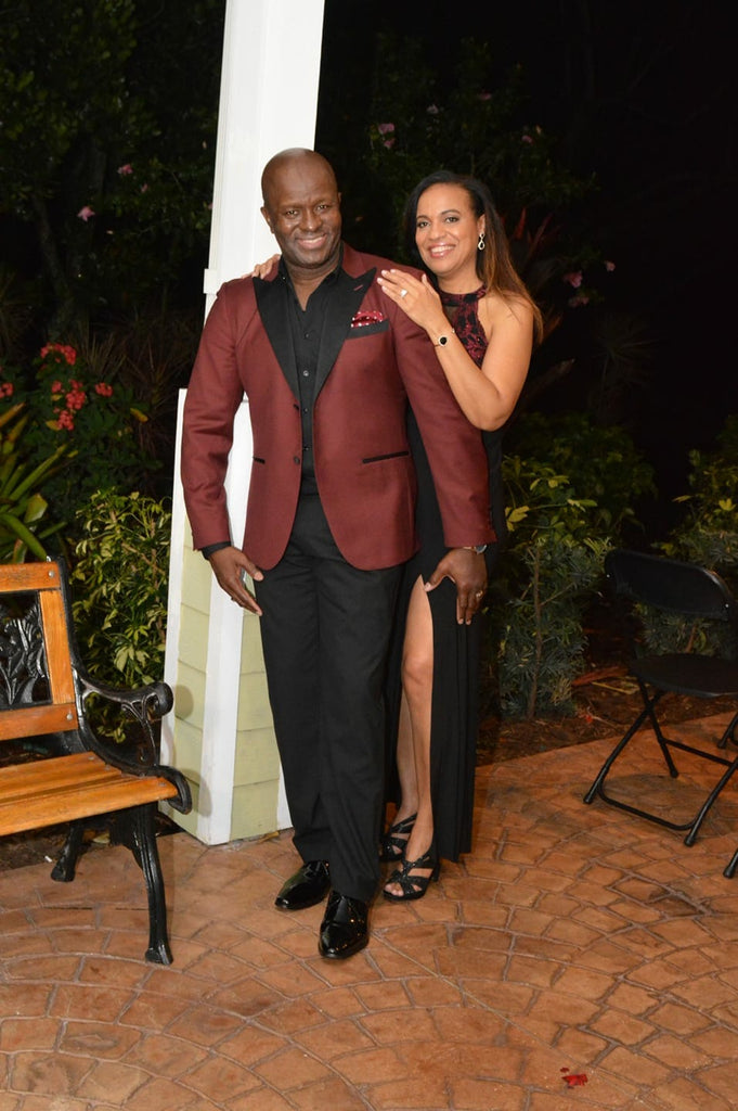 Burgundy clearance dinner suit