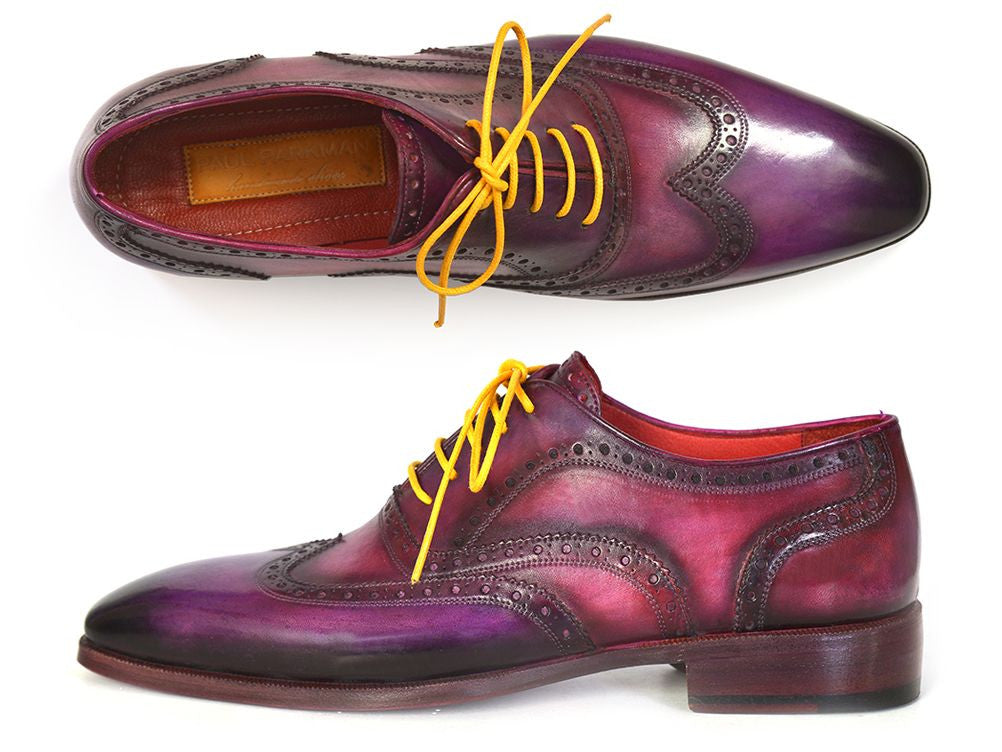 Purple 2025 wingtip shoes