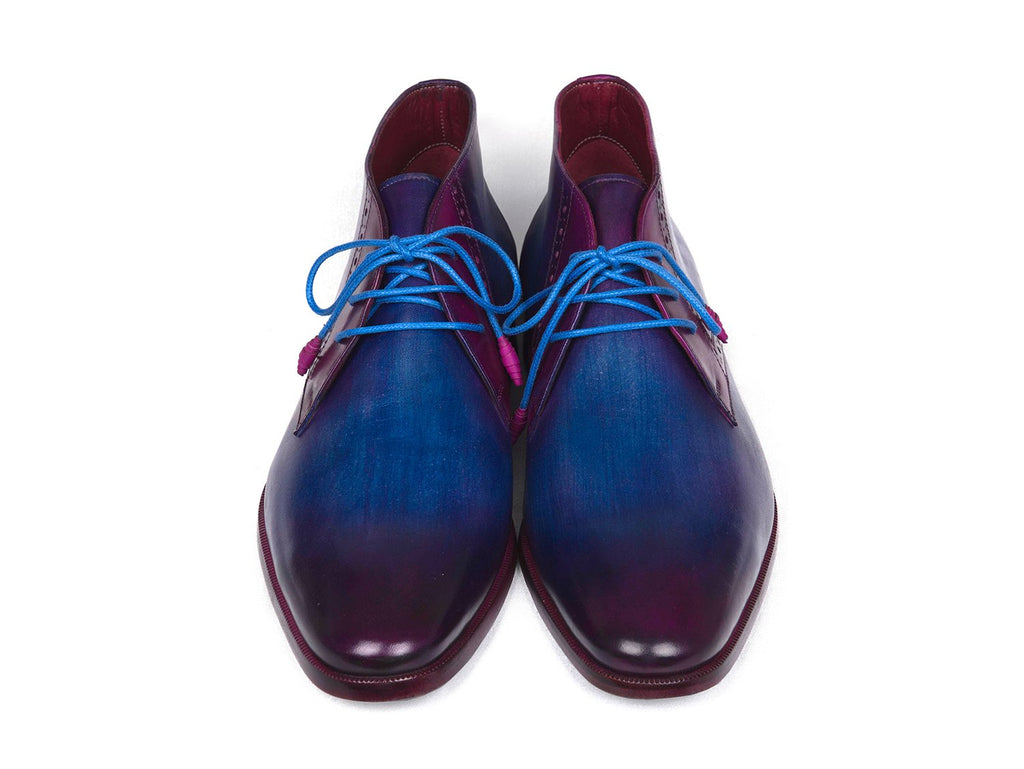 Paul Parkman Men's Chukka Boots, Blue & Purple