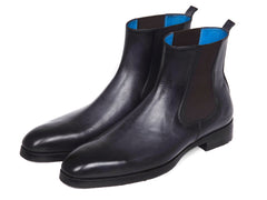 Paul Parkman Black & Gray Chelsea Boots