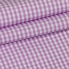 Purple Squares Custom Shirt Fabric - 100% Cotton