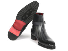 Paul Parkman Men's Gray Patina Jodhpur Boots