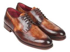 Paul Parkman Men's Dual Tone, Brown Derby Shoes