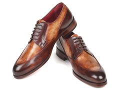 Paul Parkman Men's Dual Tone, Brown Derby Shoes