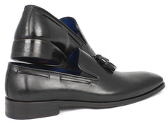 Paul Parkman Men's Tassel Loafer - Black Leather