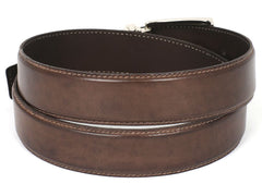 Paul Parkman Men's Leather Belt Hand-Painted Brown