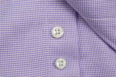 Purple Houndstooth Custom Shirt Fabric - 100% COTTON