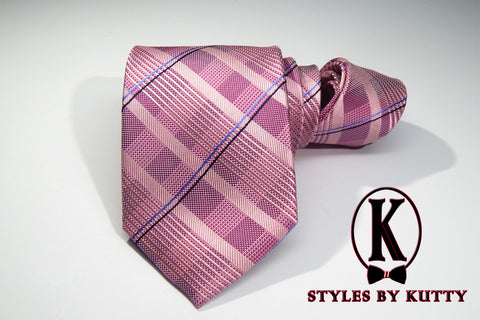 Tickled Pink - 100% Silk Woven Tie