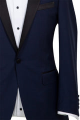 Navy Blue Tuxedo - Super 130s 100%  Wool