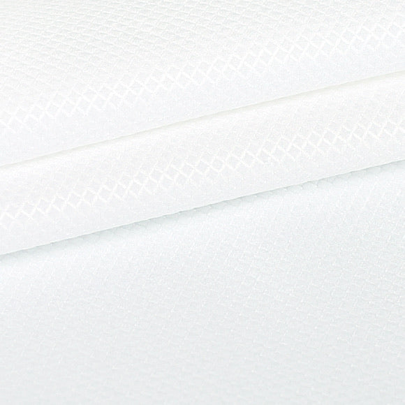 White Jacquard w/ Diamonds Custom Shirt Fabric - 100% Cotton