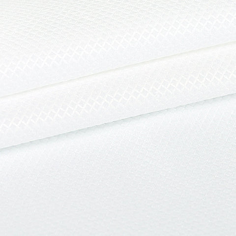 White Jacquard w/ Diamonds Custom Shirt Fabric - 100% Cotton