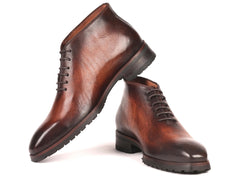 Paul Parkman Men's Brown Leather Ankle Boots