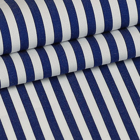 Blue Stripes Custom Shirt Fabric - 100% Cotton