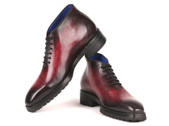 Paul Parkman Men's Bordeaux Leather Ankle Boots